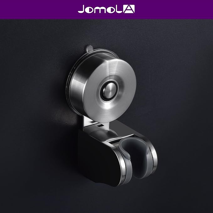 JOMOLA Suction Cup Shower Holder, Adjustable Stainless Steel Shower Head Holder - Image 2