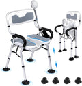 Shower Chair for Inside Shower, Foldable Shower Chair for Elderly and Disabled by Fasjloctavty