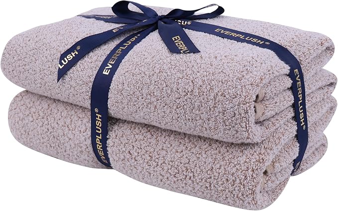 Everplush Diamond Collection Extra Large Bath Towel Sheet – 2 PK, Super Soft & by Everplush