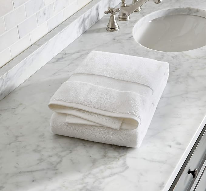 Delara 100% Organic Cotton Towels 650 GSM Plush Feather Touch Quick Dry Bath - Image 3