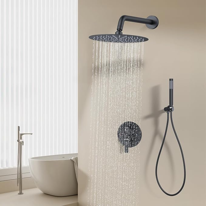 KOJOX 12-Inch Matte Black High-Pressure Shower System: Complete Set - Image 7