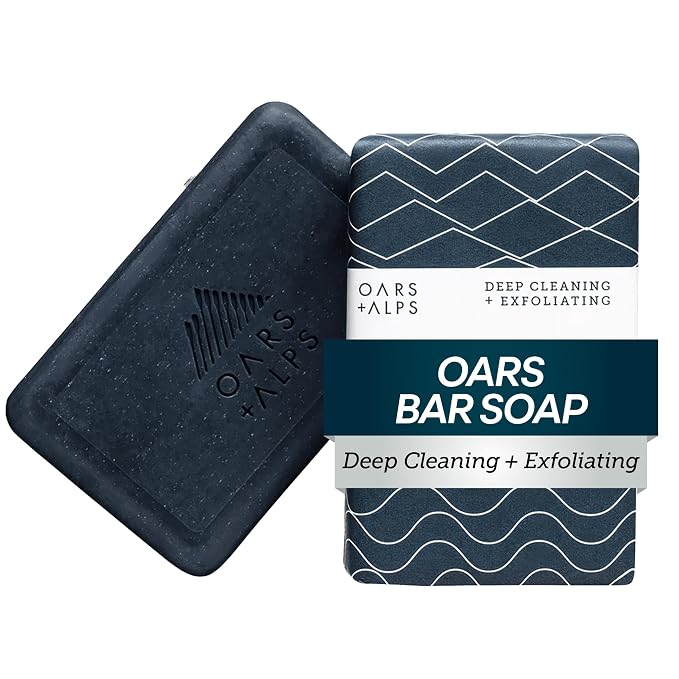 Oars + Alps Blue Charcoal Exfoliating Bar Soap by OarsAlps