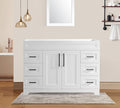 48" Bathroom Vanity Without Sink, Modern Solid Wood Bathroom Vanity Cabinet by SSFEG