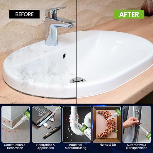RTV Silicone Sealant Waterproof Seal & Caulk All-Purpose Adhesive Stronger - Image 3