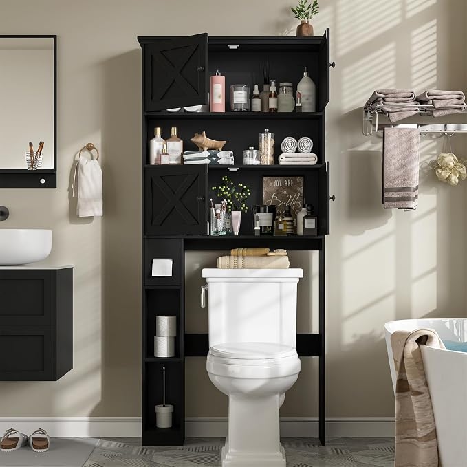 Over The Toilet Storage Cabinet, Farmhouse Storage Cabinet Over Toilet - Image 3