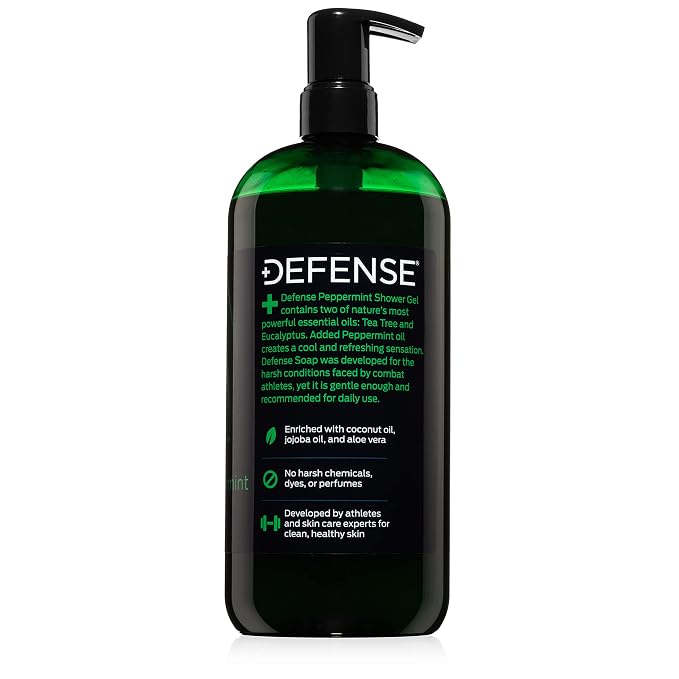 Defense Soap Peppermint Tea Tree Body Wash | All Natural Organic Shower Soap - Image 6