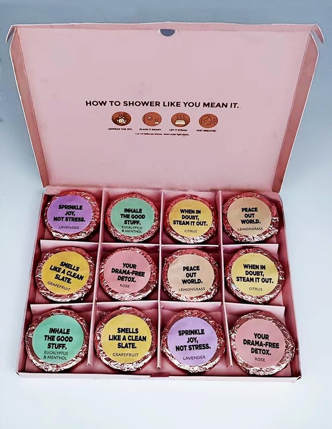 MESMOS 12 Assorted Shower Steamers Aromatherapy, Thank You Christmas Gifts - Image 3