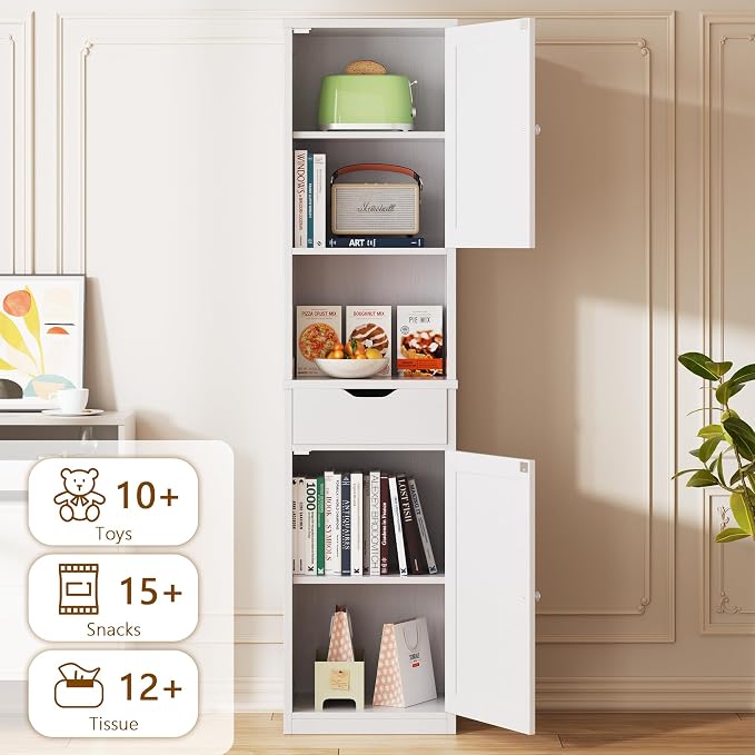 Walsunny Tall Bathroom Storage Cabinet - Image 3