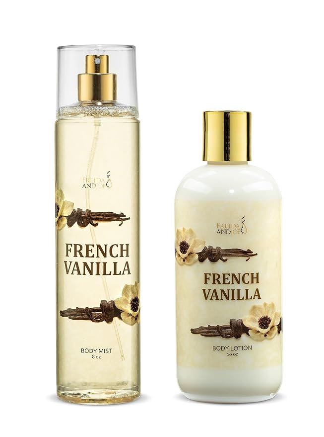 Home Spa Gift 10oz Deep Moisturizing Fragrance Body Lotion & 8 oz. Fine by FreidaandJoe
