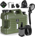 Portable Camping Shower with 5 Gallon Water Jug, 6000mAh Rechargeable Outdoor by DIGURY