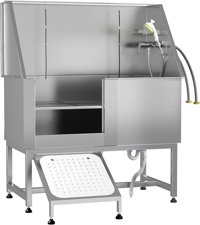 Professional Stainless Steel Dog Washing Station - Image 7