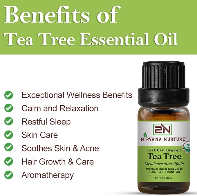 Tea Tree Essential Oil USDA Certified Organic, 100% Pure Natural Premium Grade - Image 3