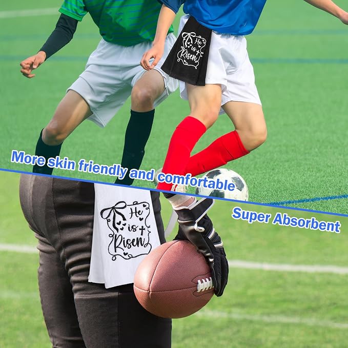 Shimeyao 2 Pcs Christian Cross Football Pitching Towel - Image 4