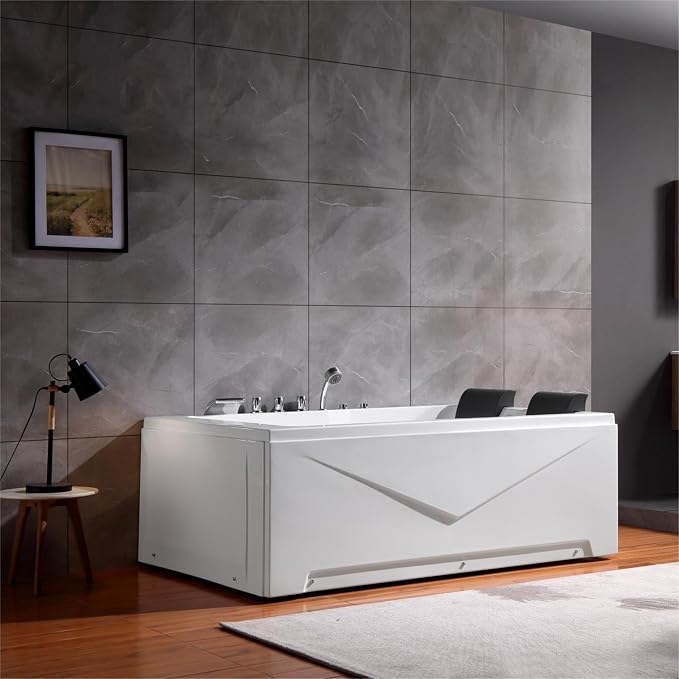 Empava Whirlpool Bathtub 71 Inch, 2 Person Whirlpool Tubs - Image 7