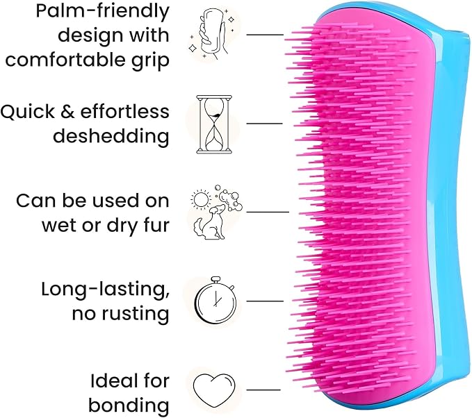 Pet Teezer De-Shedding Dog Brush by Tangle Teezer, Dog Grooming Tool - Image 4