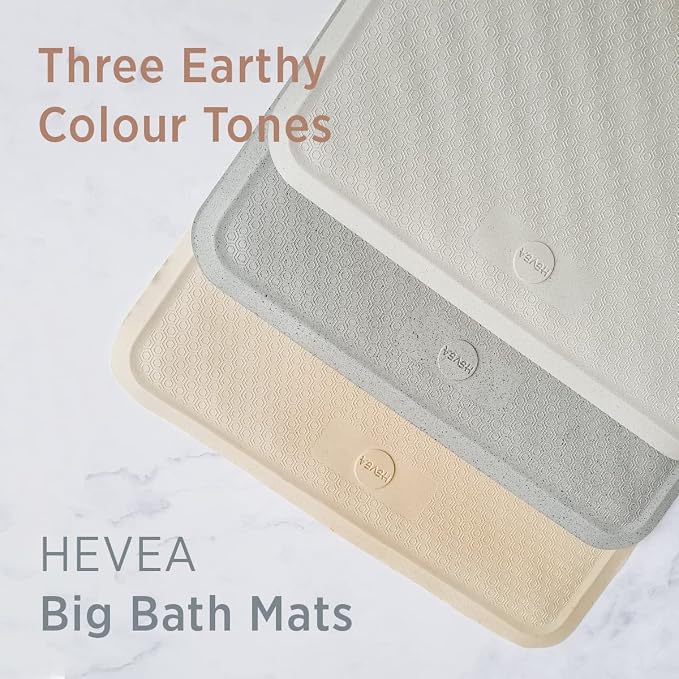 HEVEA Natural Rubber Wave Bath Mat – Long 28 × 16 in - Image 4