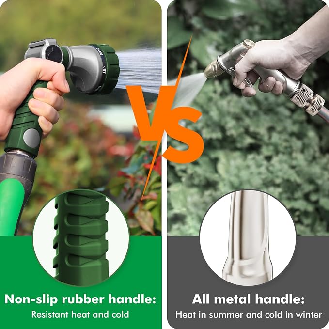 RESTMO Heavy Duty Hose Nozzle, Metal Garden Water Hose Sprayer - Image 6