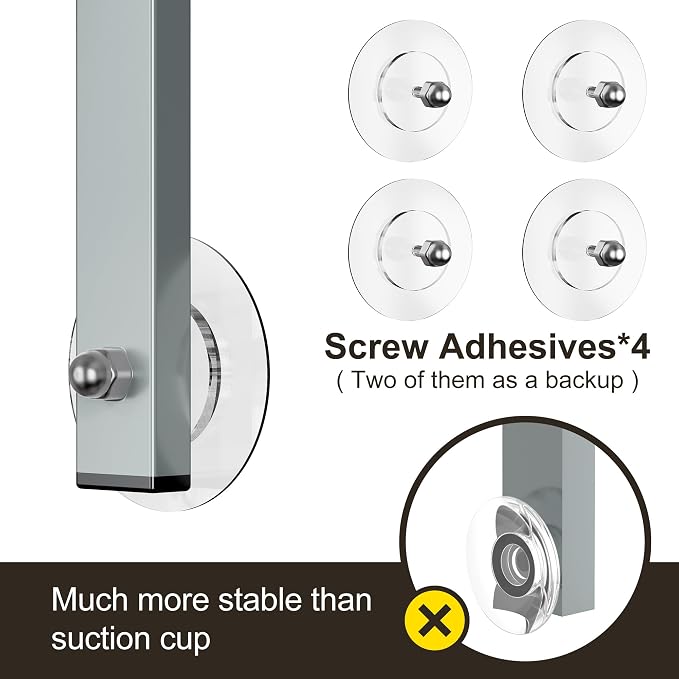 Orimade Adjustable Anti-Slip Shower Caddy Over Shower Head, Rustproof Bathroom - Image 6