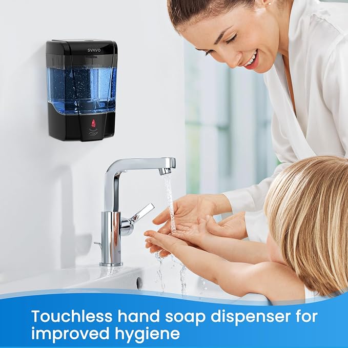 SVAVO Automatic Soap Dispenser Hand Soap Dispenser Wall Mount 600m/21 fl.oz - Image 5