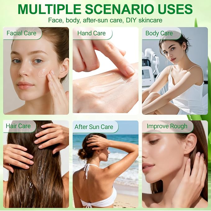 Erinde 30 Pack Aloe Vera Gel for Face, Hair & Body, 99% Pure Aloe Vera Gel for - Image 5