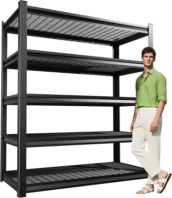 Garage Shelving, Heavy Duty Garage Storage Shelves, Metal Shelving Unit by XCXVVB