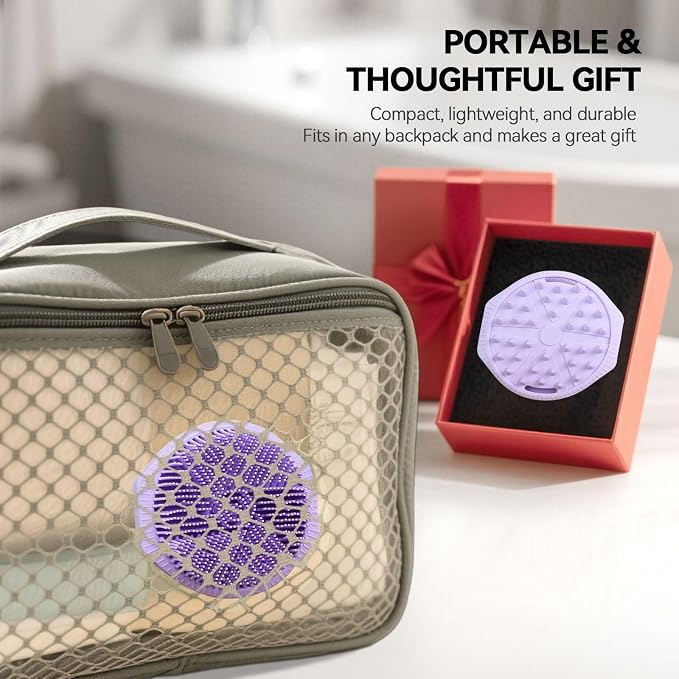 Dual-Sided Silicone Body Scrubber as Stocking Stuffers, Silicone Loofah - Image 6