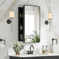 Bathroom Medicine Cabinet with Mirror 16 x 24 Inch, Mirrored Cabinets with 2 by Unknown