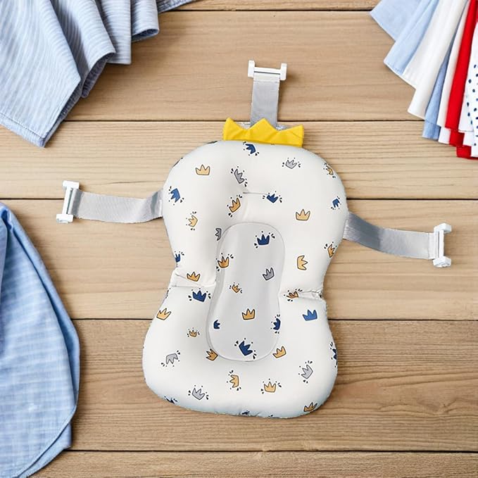 Toyvian Baby Bath Cushion Non-Slip Floating Mat Toddler Bathtub Seat Support - Image 6