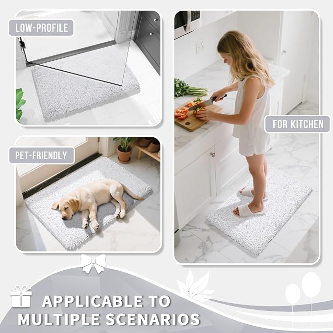 Yimobra Large Bathroom Rug Non Slip 36x24 Inch, Extra Thick Soft Absorbent - Image 7