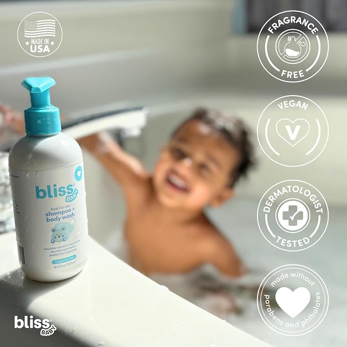 Bliss Baby Shampoo and Body Wash, Premium 2-in-1 - Image 3