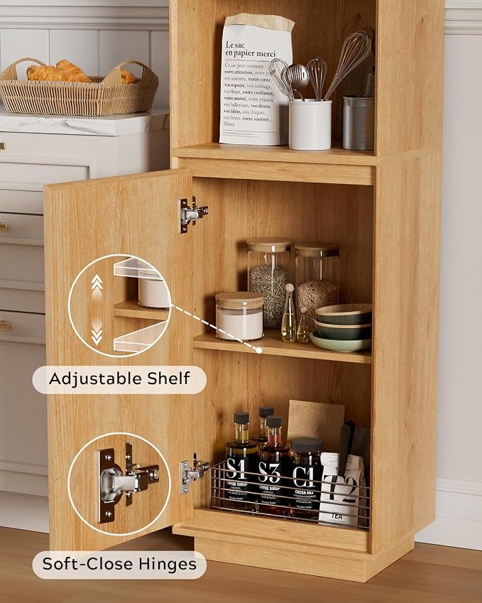 67" Tall Bathroom Storage Cabinet - Image 4