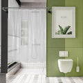 AmazerBath Small Stall Shower Curtain Clear 60x60 Inches, Plastic RV Shower by AmazerBath