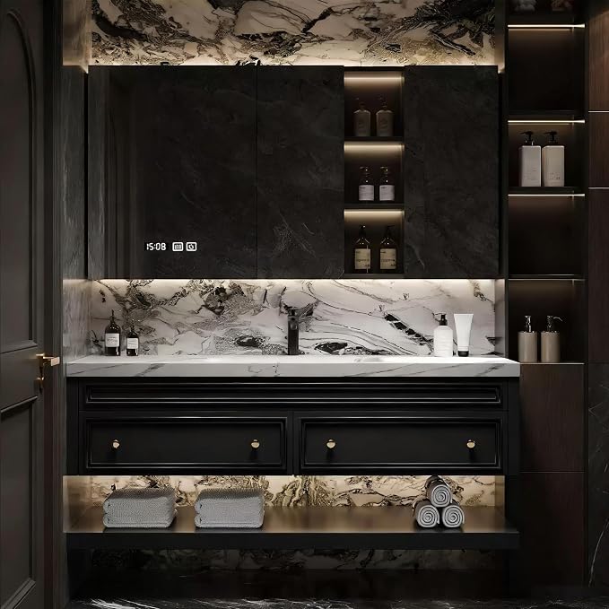 82IN Bathroom Vanity with Sink by ZGNBSD