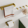SAYAYO 6-Piece Bathroom Hardware Set Gold, Includes 10 Inch Towel Bar, Toilet by SAYAYO