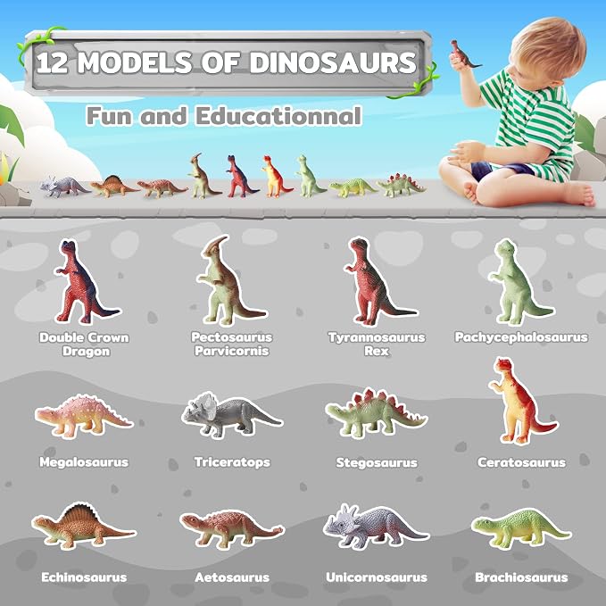 Bath Bombs with Surprise Dinosaur Toys Inside, 12 Pack Organic and Natural - Image 5