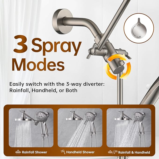 BRIGHT SHOWERS Rain Shower Head - Image 5