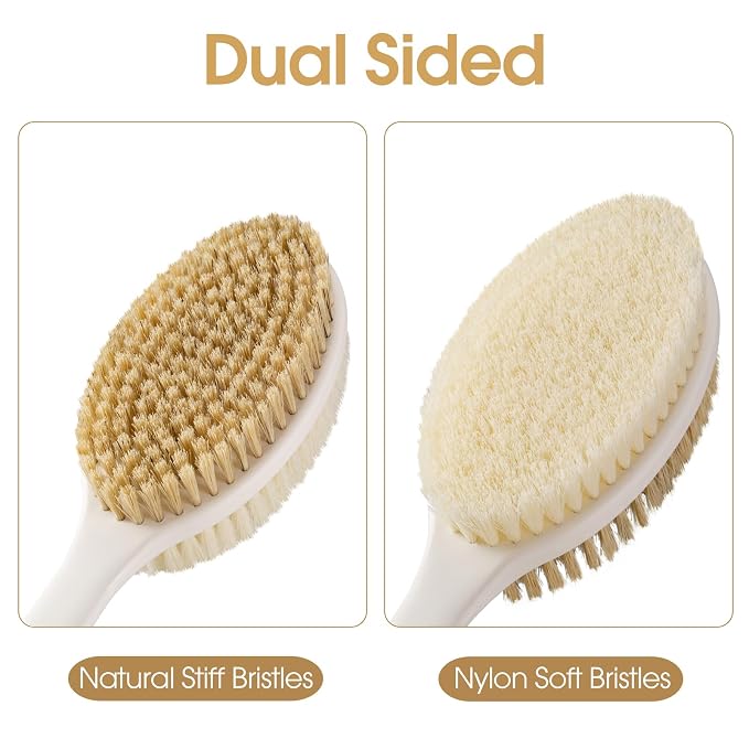 Body Scrubber Anti Slip for Shower, Shower Brush Long Handle - Image 3