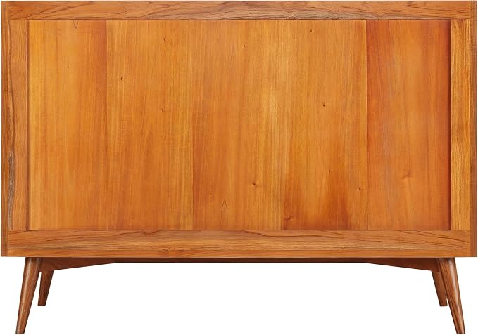 Signature Hardware 953363-48-UM-8 Novak 48" Freestanding Teak Single Basin - Image 9