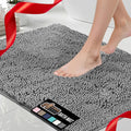 GORILLA GRIP Bath Rug Mat, Thick Soft Absorbent Chenille, Quick Dry Microfiber by GorillaGrip