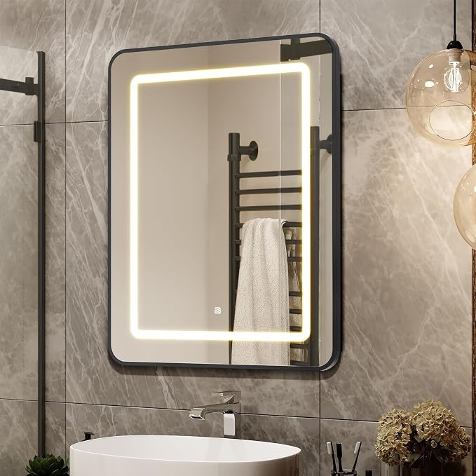 APRILSOUL 20X30 Inch Black Bathroom Medicine Cabinet by Unknown