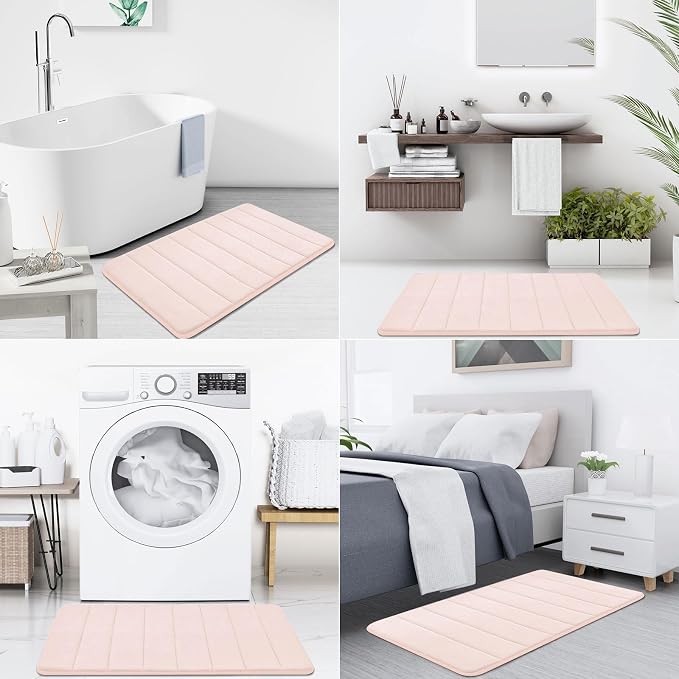 Buganda Memory Foam Bath Mat, 35.4" x 24", Ultra Soft and Non-Slip Bathroom Rugs - Image 7