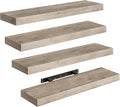 Floating Shelves for Wall, 1.5" Thick Wall Shelf Set of 4 by RALGEND
