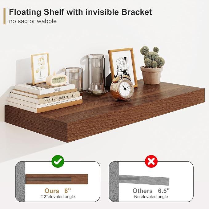Heimlove 12" Deep Floating Shelves - Image 4