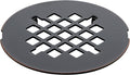 4-1/4 inches Snap-On Round Shower Drain Cover, Stainless Steel by Holge