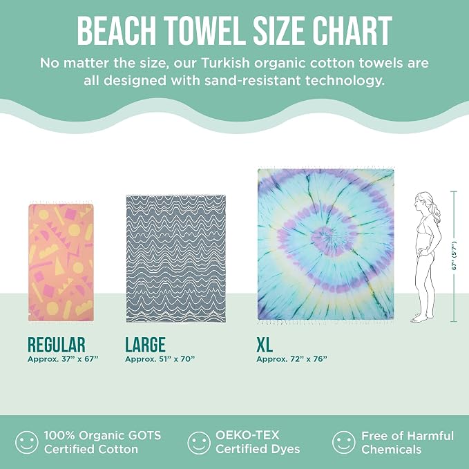 Sand Cloud Large Turkish Beach Towel - Image 5