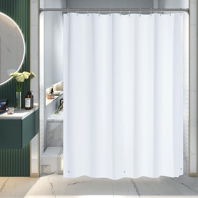 AmazerBath Extra Long Shower Curtain Liner, 72x84 Plastic White Shower Liner - Image 9