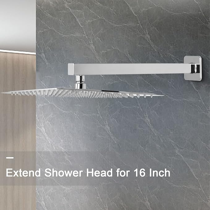 HarJue Shower Arm, Rain Shower Head Extension Extender, - Image 4