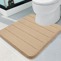 Buganda Memory Foam U-Shaped Contour Toilet Rugs, Non Slip Absorbent, Thick by Buganda