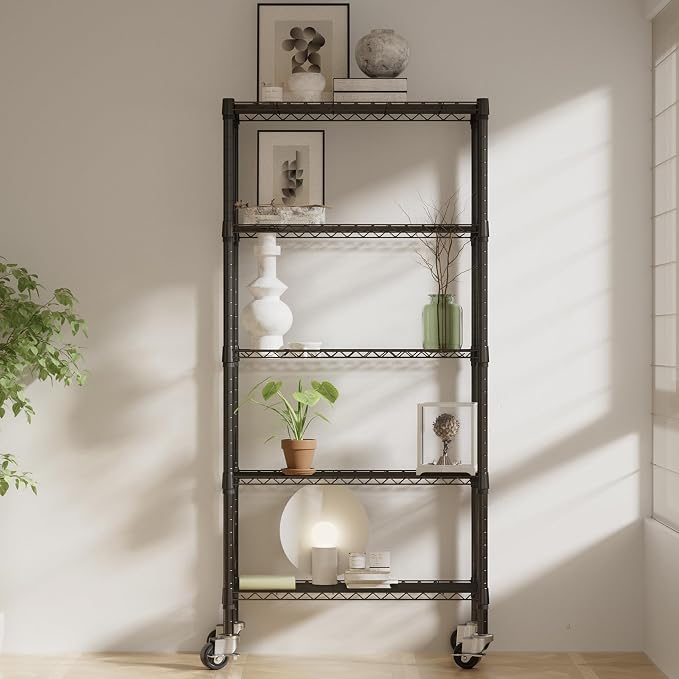 3 Pack 5-Tier Metal Wire Shelving Unit - Image 2