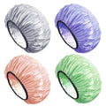 Aquior Shower Cap, Shower Caps for Women Long Hair, Silky Satin Hair Bonnet by Aquior